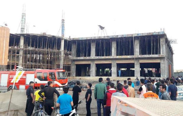 حادثه ریزش ساختمان در ماهشهر یک کشته داد