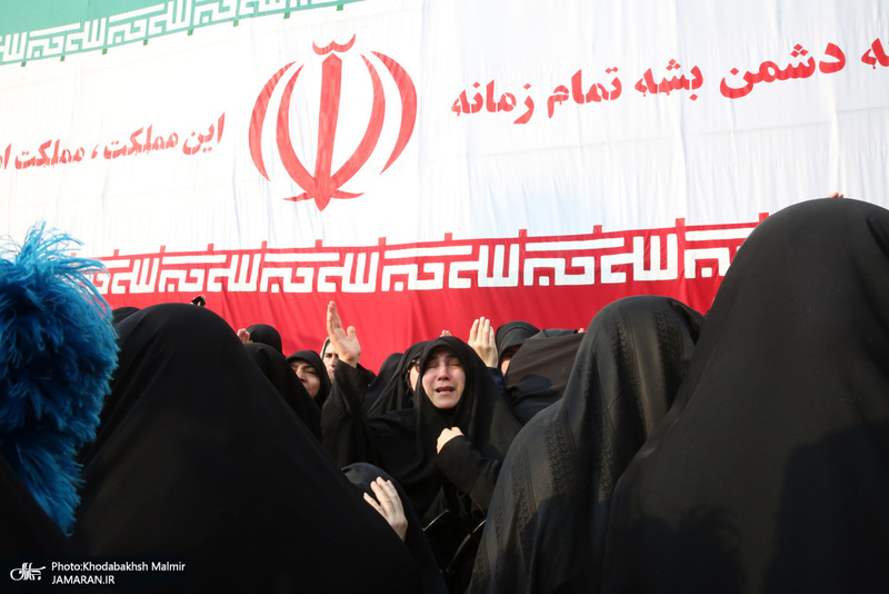 مراسم تشييع شهيد درياسالار علی شمخانی در امام زاده صالح (ع)