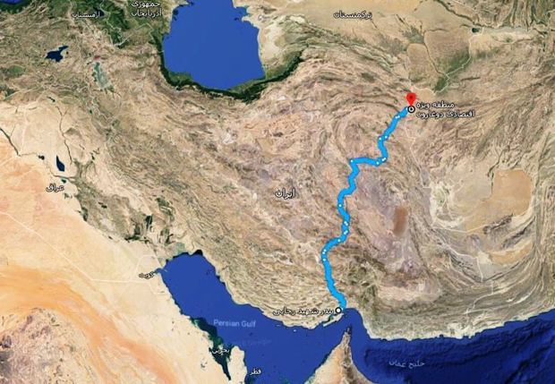 بندرشهید رجایی- دوغارون سومین مسیر ترانزیتی ایران شناخته شد