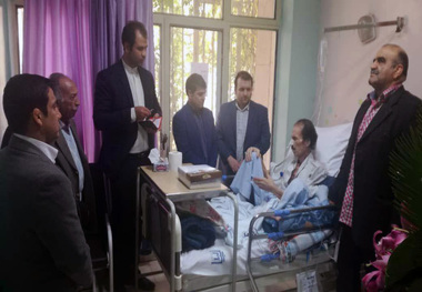  مسوولان کشتی از صوفی عیادت کردند+ عکس
