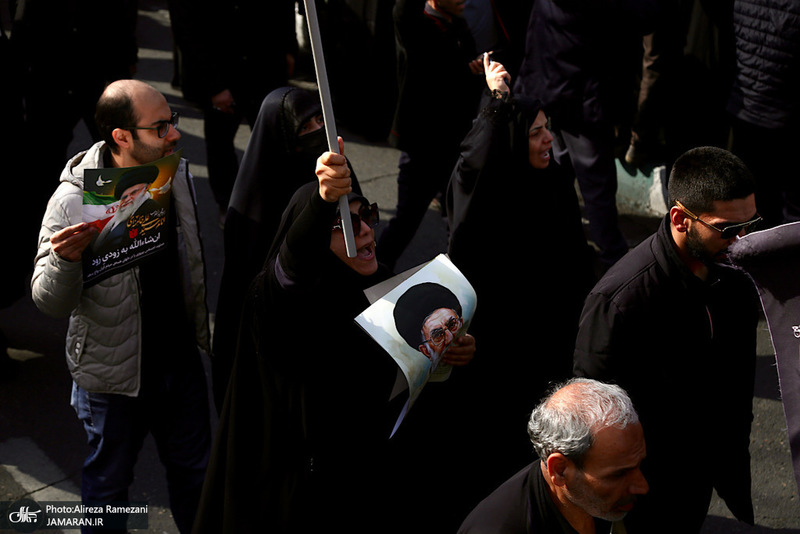 تشییع پیکرهای مطهر فرماندهان عالی‌رتبه نیروهای مسلح و جمعی از شهدای مردمی-2