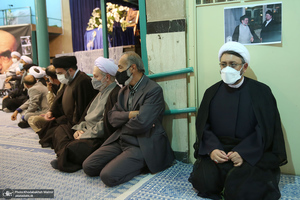 مراسم تشییع حجت الاسلام و المسلمین محتشمی پور در حسینیه جماران