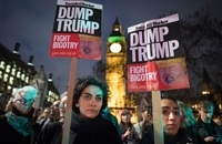 تظاهرات ضد ترامپ انگلیسی ها