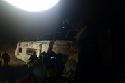 واژگونی اتوبوس در جاده ی دیهوک – فردوس با 9 کشته و 25 زخمی
