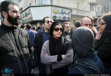 باران کوثری در تشییع پیکر آیت الله هاشمی + عکس