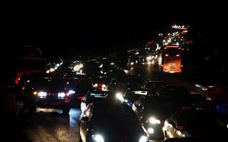 ترافیک نیمه سنگین در جاده هراز به سمت پایتخت