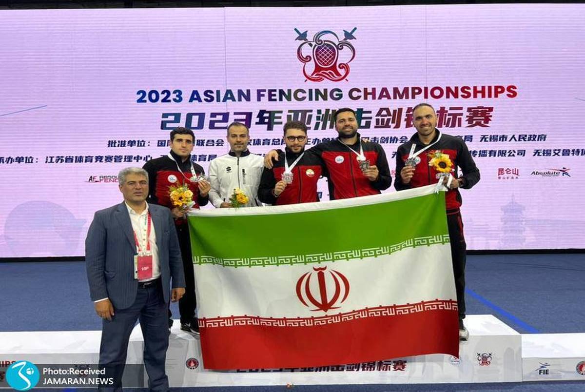 تصاویر| نایب قهرمانی شمشیر به دستان ایرانی در آسیا
