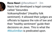 منع سفر مسلمانان به آمریکا، الهامی از نازی ها!