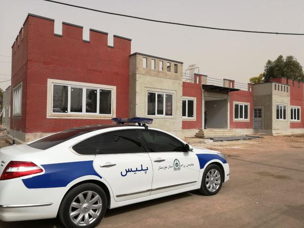 افتتاح ساختمان جدید پاسگاه پلیس راه محور اهواز - سربندر در خوزستان