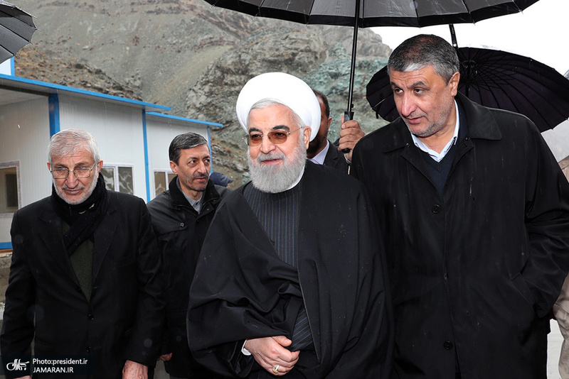 افتتاح منطقه یک آزاد راه تهران - شمال با حضور رئیس جمهور