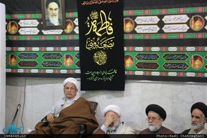 مراسم عزاداری شهات حضرت زهرا(س) در بیت آیت الله العظمی صانعی
