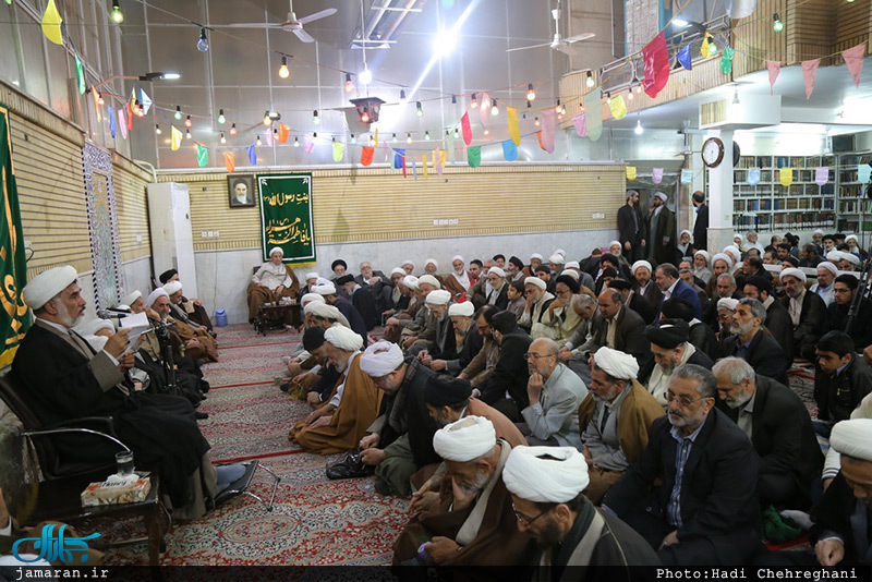 مراسم میلاد حضرت زهرا(س) و امام خمینی(ره) در دفتر آیت الله صانعی