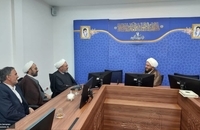دیدار اعضای شورای سیاستگذاری همایش  وکلای شرعی امام خمینی(س) با حاج علی ا کبری