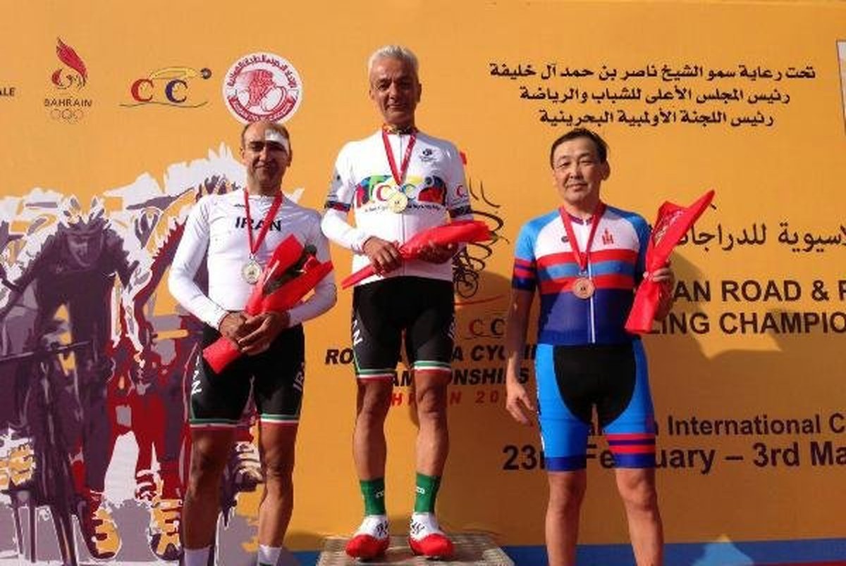 دوچرخه سواران پیشکسوت ایرانی هشت مدال کسب کردند