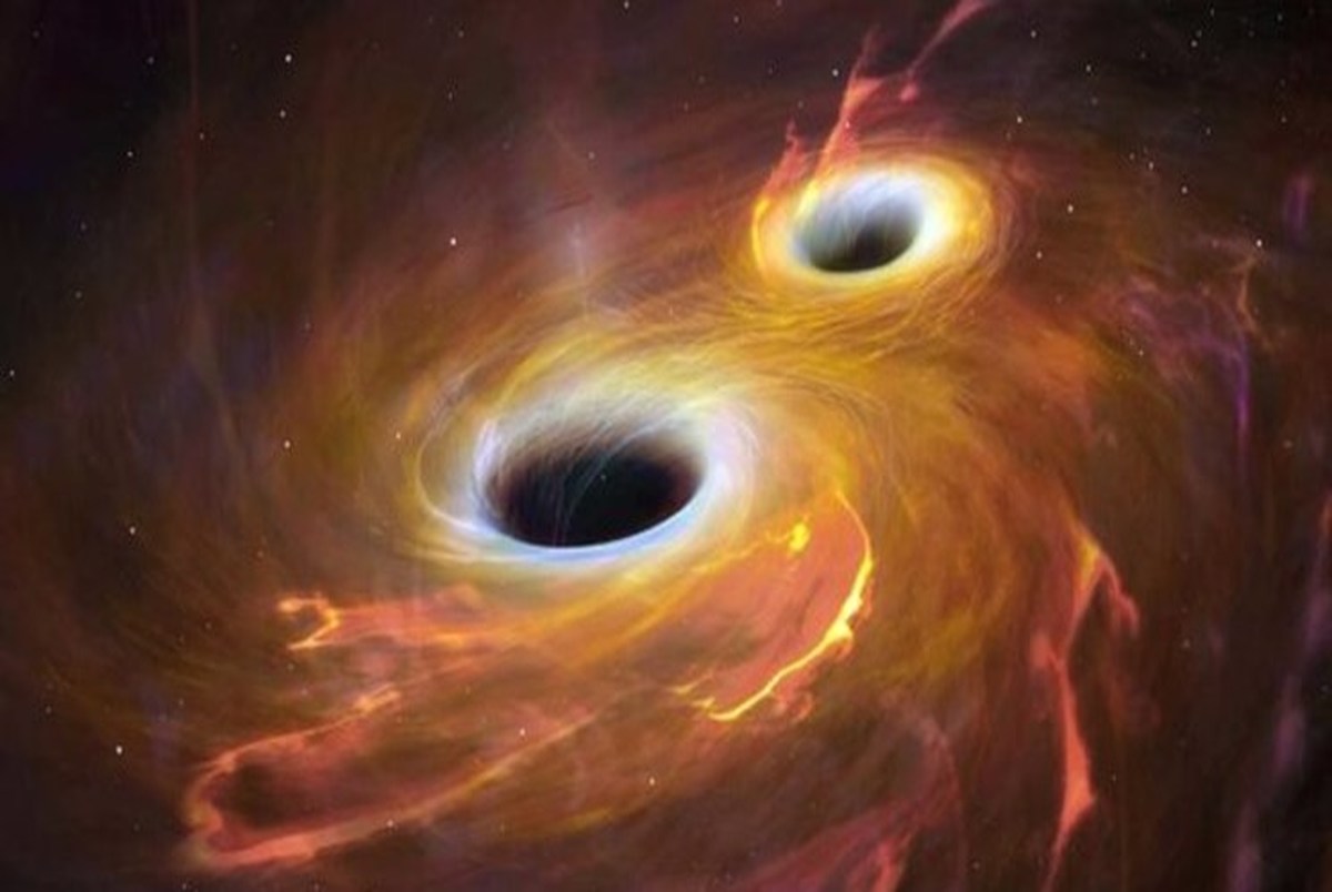 لحظه ادغام دو سیاه‌چاله شکار شد+عکس