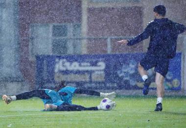 گزارش تمرین تیم ملی فوتبال ایران در عصر طوفانی پایتخت 