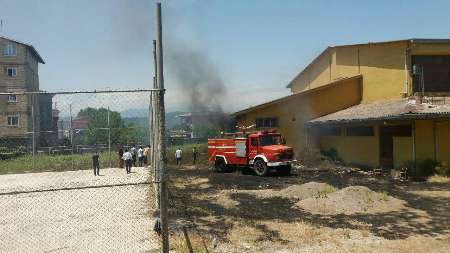 مهار آتش سوزی باشگاه ورزشی در آستارا