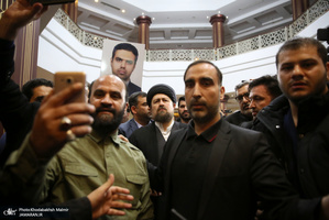وداع با پیکر مطهر دو شهید مقاومت در حرم مطهر امام خمینی (س)