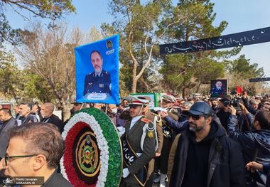 پیکر سرلشکر عزیز نصیرزاده در بهشت زهرا(س) آرام گرفت + فیلم و عکس