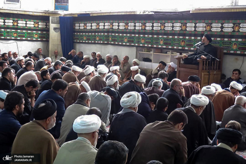 مراسم عزاداری شهادت حضرت امام حسن عسکری(ع) در دفتر آیت الله العظمی صانعی