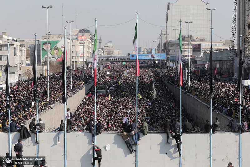 حضور میلیون ها تهرانی در تشییع پیکر مطهر سردار قاسم سلیمانی - 5