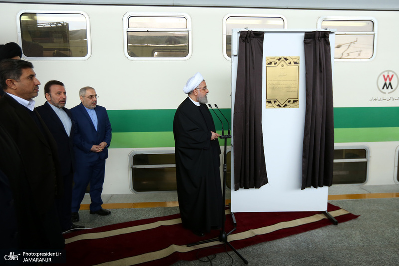 افتتاح مترو شهر جدید هشتگرد با حضور رئیس جمهور