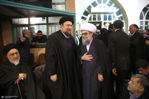 مراسم سالگرد رحلت آیت‌الله سید محمد موسوی بجنوردی در حسینیه جماران  -1
