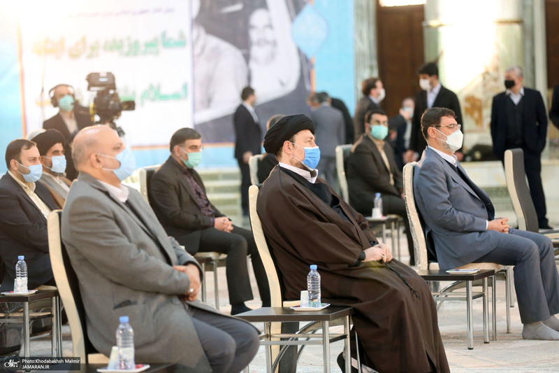 تجدید میثاق رئیس و نمایندگان مجلس شورای اسلامی با آرمان‌های امام خمینی(س)