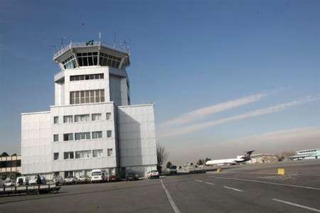 بخشی از نمای کامپوزیت ساختمان اداری عملیاتی فرودگاه مشهد آتش گرفت
