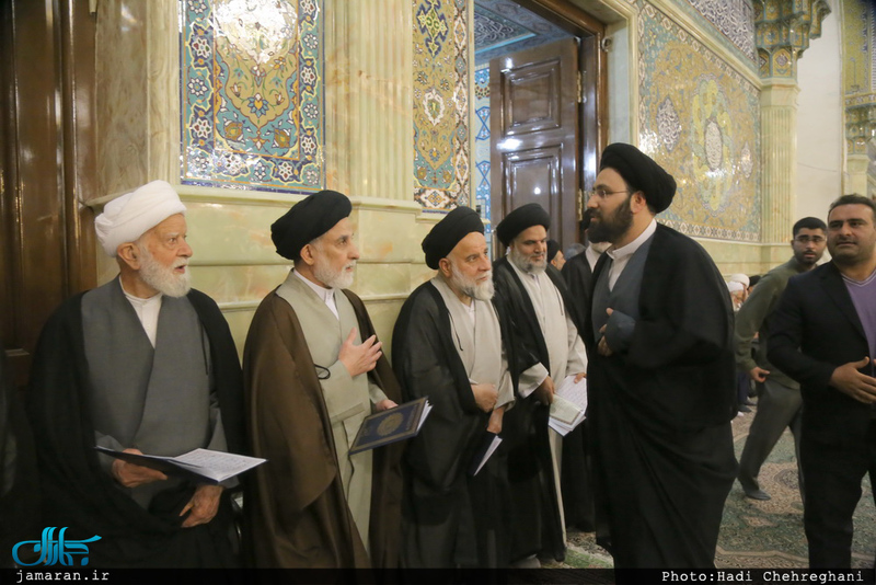 مراسم هفتمین روز درگذشت دختر آیت الله العظمی خویی(ره)
