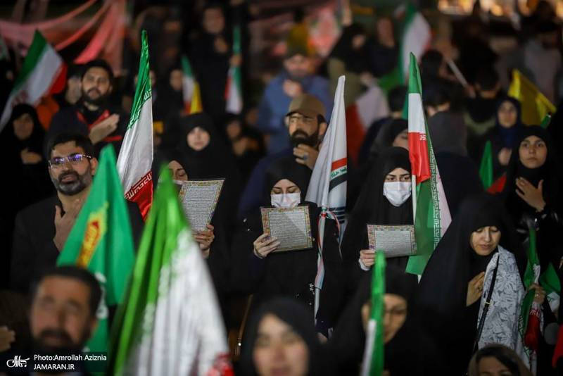 چهل و یکمین شب اجتماع پر شور مردم در شهرک ولیعصر (عج)