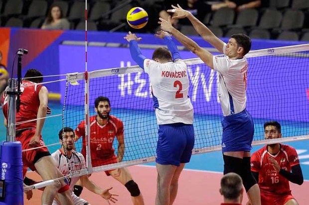 عملکرد خط دفاعی والیبال ایران مقابل صربستان ضعیف بود