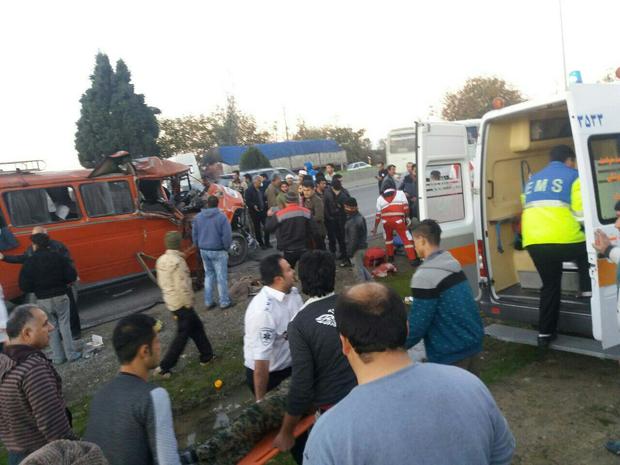 21 نفر در 2 حادثه جداگانه در شرق مازندران مصدوم شدند