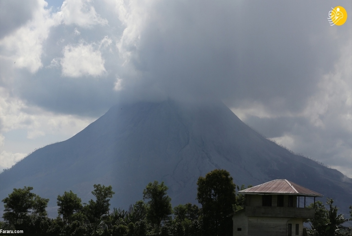فوران آتشفشان عظیم سینابونگ در اندونزی+ تصاویر