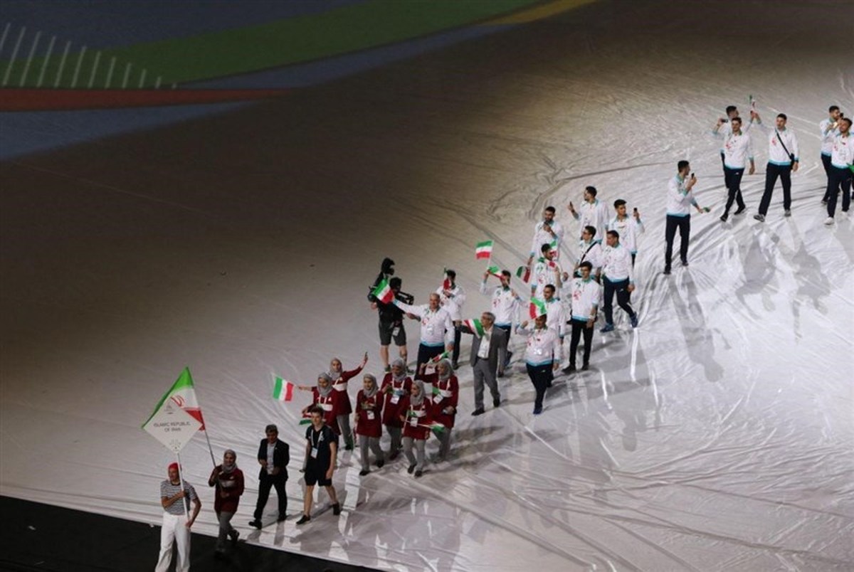 مراسم افتتاحیه سی‌امین دوره یونیورسیاد/ رژه کاروان ایران با پرچمداری خدمتی
