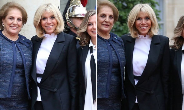 همسر و دختران رئیس جمهور لبنان در کنار بانوی اول فرانسه+ عکس 