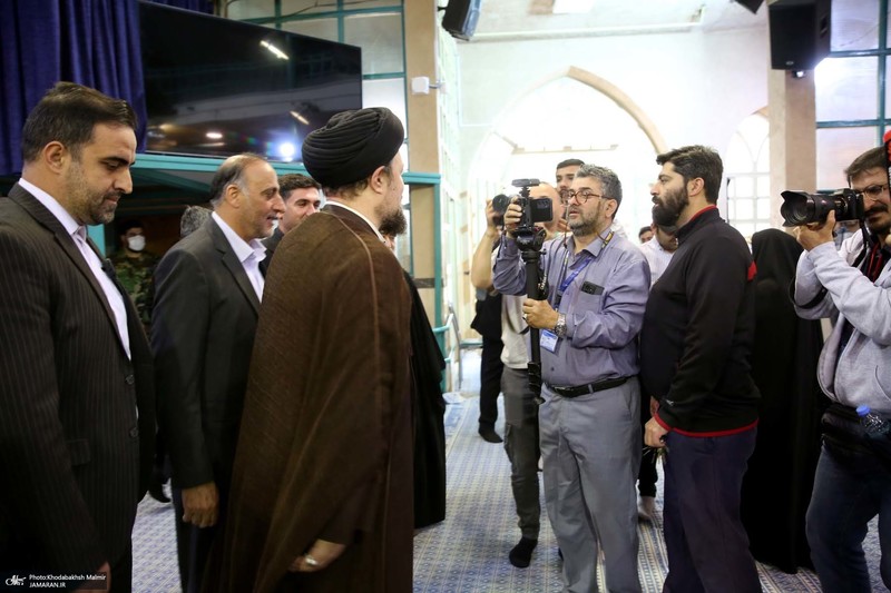 حضور سید حسن خمینی در دور دوم انتخابات مجلس شورای اسلامی