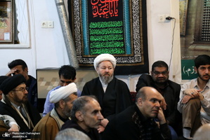 عزاداری در بیوت مراجع عظام تقلید و علما در سالروز شهادت حضرت فاطمه(س)