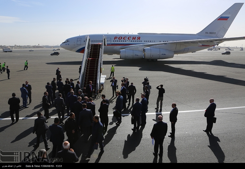 ورود پوتین به تهران