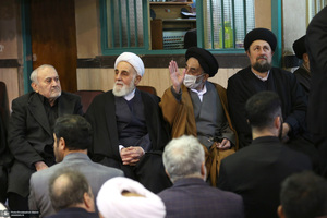 مراسم سالگرد رحلت آیت‌الله سید محمد موسوی بجنوردی در حسینیه جماران  -2