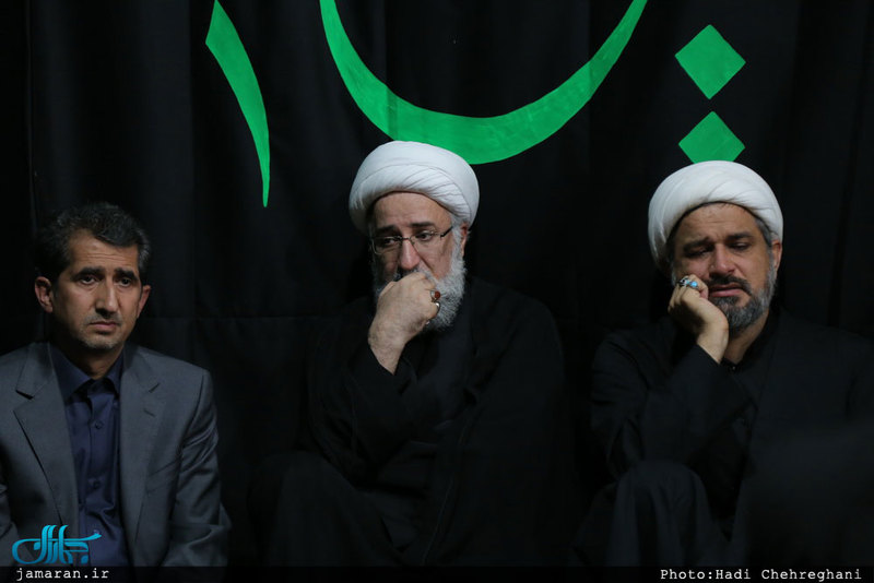 دسته عزای شهادت امیرالمؤمنین علی(ع) با حضور آیت الله العظمی وحید خراسانی