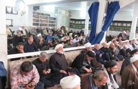 مراسم روز شهادت امام محمد باقر (ع) در دفتر آیت‌الله‌العظمی صانعی (15)