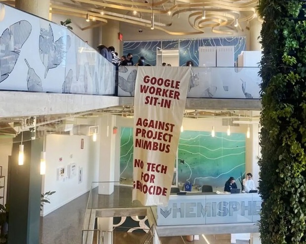 دستگیری 9 کارمند گوگل به دلیل اعتراض به قرارداد با رژیم اسرائیل + عکس