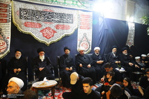 مراسم عزاداری دهه اول ماه صفر در بیت مرحوم آیت الله شاه آبادی‎