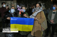 حمایت مردم تهران از مردم اوکراین پس از حمله روسیه (4)