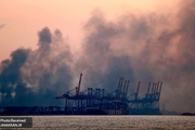 تصاویر تازه منتشر شده از لحظه انفجار بیروت از قایقی در نزدیکی بندر بیروت