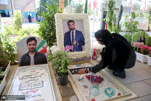 مراسم پرفیض دعای عرفه در قطعه شهدا