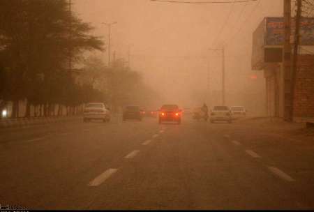 گرد و غبار برخی نقاط خوزستان را فرا گرفت