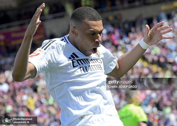 الکلاسیکو| عکس و ویدیوی گل دوم رئال مادرید به بارسلونا توسط امباپه