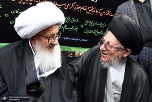 دسته عزای شهادت امام صادق(ع) با حضور آیت الله العظمی وحید خراسانی